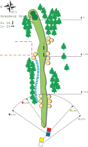  Loch 1 - A Golfplatz in Bitche