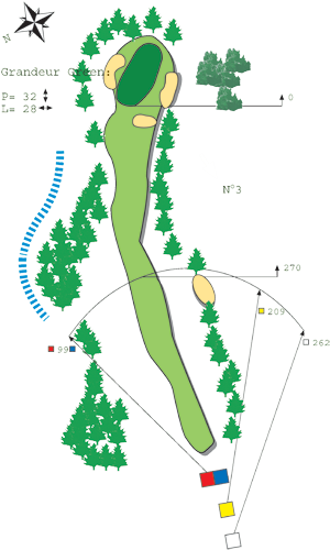 Hole N ° 2 Course B Bitche Golf