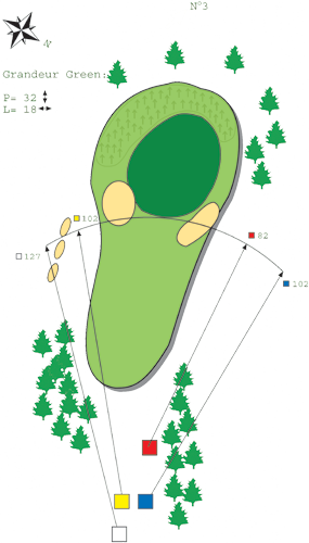 Hole N ° 2 course C Bitche Golf