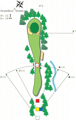 Hole N ° 3 course C Bitche Golf