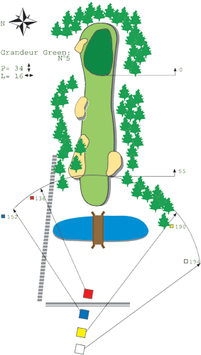  Loch 1 - A Golfplatz in Bitche