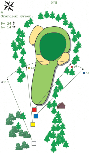 Hole N ° 4 course C Bitche Golf