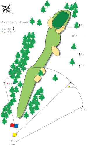  Loch N ° 6 Platz B Golf de Bitche