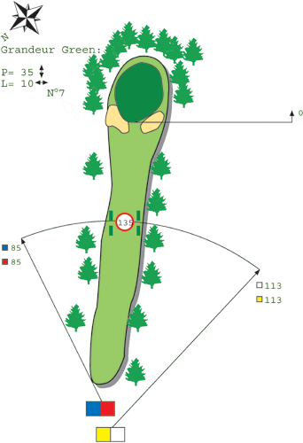  Loch N ° 6 Platz C Golf de Bitche