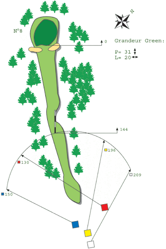 Trou N°7 Parcours B Golf de Bitche