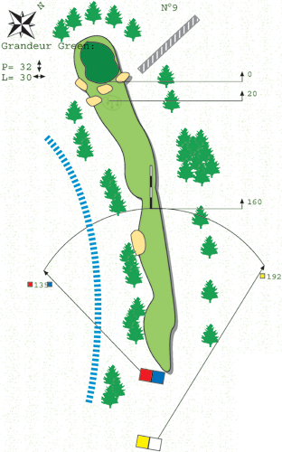  Loch N ° 8 Platz B Golf de Bitche