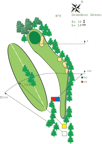 Hole N ° 8 course C Bitche Golf