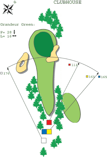  Loch N ° 9 Platz C Golf de Bitche